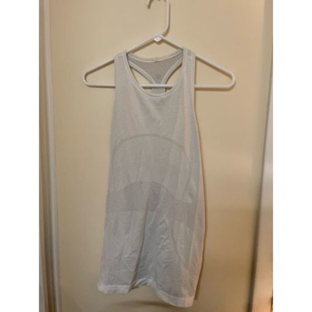 LULULEMON Swiftly Tech White Racerback Tank Top Size 10